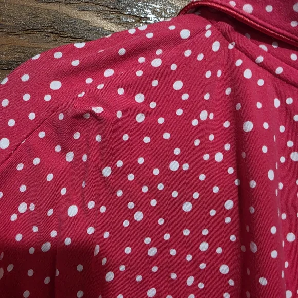 Liz & Me Women's Pink Polka Dot Shirt - Picture 6 of 8